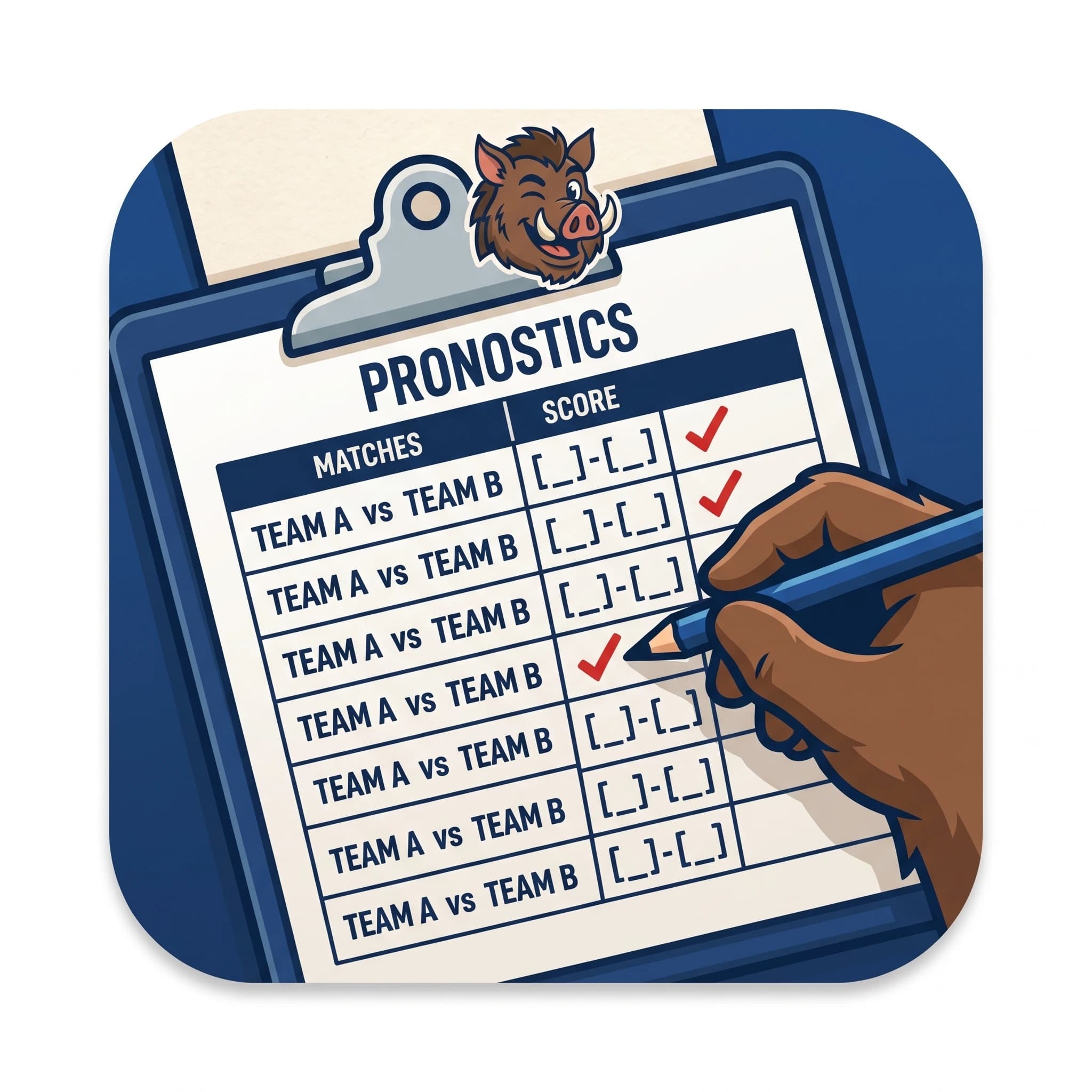 Pronostics — faire ses pronos de la journée